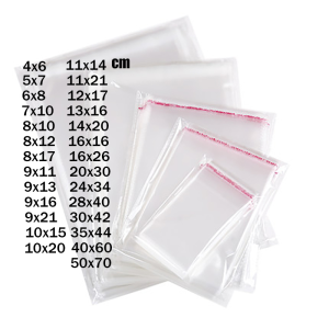Thick Transparent Self-adhesive Cello Poly Bags Clear Plastic Cellophane Packing Bakery Cookie Cards Gift OPP Bag