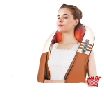 JinKaiRui U Shape Electrical Shiatsu Back Neck Shoulder Body Massager Infrared Heated Kneading Car/Home Massage