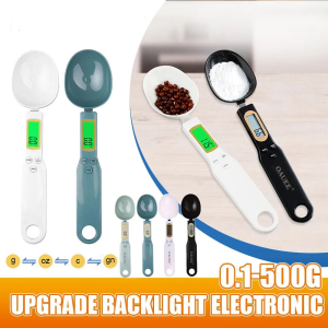 Upgrade Backlight Electronic Kitchen Scale 0.1-500g Weight Measuring Food Flour Digital Spoon Scale Kitchen Tool for Milk Coffee