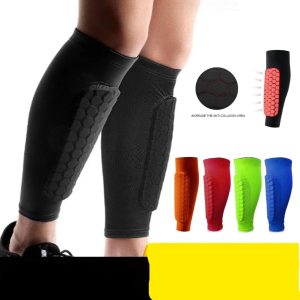 1/2Pcs Sports Soccer Shin Guard Pad For Kids Sleeve Sock Leg Support Football Compression Calf Sleeve Shinguard For Adult Teens