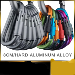 4Pcs Carabiner Travel Kit Camping Equipment Alloy Aluminum Survival Gear Camp Mountaineering Hook Outdoor Carabiner GYH