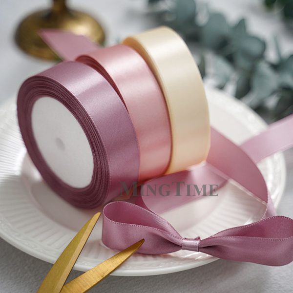 Satin Ribbon 25yards 6mm 10mm 15mm 25mm 38mm 50mm Sash Gift Bow Handmade DIY Craft Wedding Party Supply Decoration