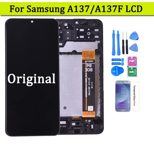 Original 6.6'' For Samsung Galaxy A13 A137 LCD Display With Touch Screen Digitizer For Samsung A137 SM-A137F, SM-A137F/DSN,