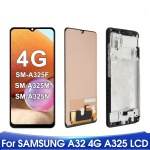 A325 High Quality OLED For Samsung Galaxy A32 4G A325F LCD Display Touch Screen Digitizer Assesmbly Replacement Parts with Frame