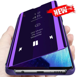 Luxury Smart Mirror Flip Case For Samsung Galaxy S22 S20 S21 S8 S9 S10 Ultra Note 8 9 10 20 Plus S7 FE S10e S20FE Cover Coque