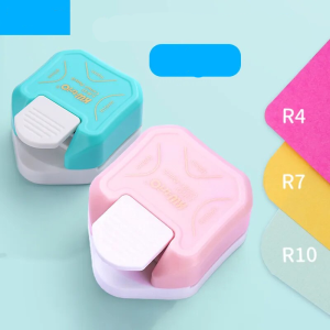 KW-trio 3-in-1 Corner Rounder Punch Photo Cut R4/R7/R10mm Round Corner Trimmer Cutter for Card Photo Paper Laminating Pouches