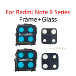 Original New Back Rear Camera lens glass for Xiaomi Redmi note 9 9S /note 9 pro max Frame Holder with sticker