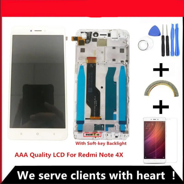 AAA Quality LCD+Frame For Xiaomi Redmi Note 4X LCD Display Screen For Redmi Note 4 Global Version LCD Only For Snapdragon 625
