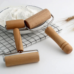 Wooden Rolling Pin Hand Dough Roller for Pastry Fondant Cookie Dough Chapati Pasta Bakery Pizza Kitchen Tool Dough Roller
