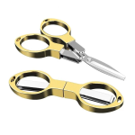 ALASICKA Carbon Steel Scissor Foldable Fishing Knot Braided Fishing Scissor Fishing Line Cutter Fishing Tackle Tool Cutting Wire