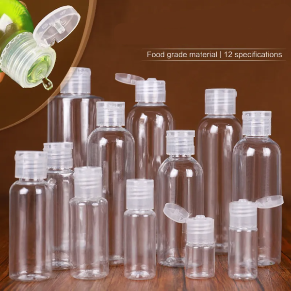 1PC Refillable Transparent Empty Bottle Plastic Portable Bottle Travel Container Refillable Cosmetics Container