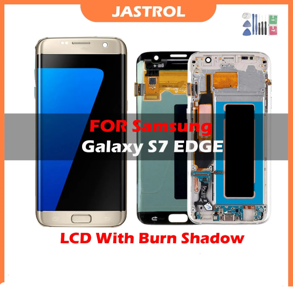 Original Super AMOLED LCD Display For Samsung Galaxy S7 Edge G935 G935F SM-G935FD LCD Display Touch Screen With Burn Shadow
