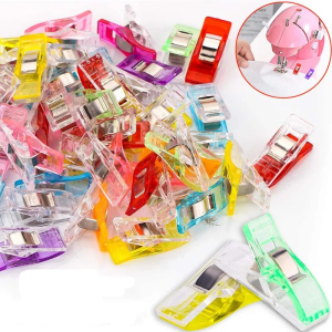 100/50/20/10PCS Sewing Clips Plastic Clamps Quilting Crafting Crocheting Knitting Safety Clips Assorted Colors Binding Clips DIY