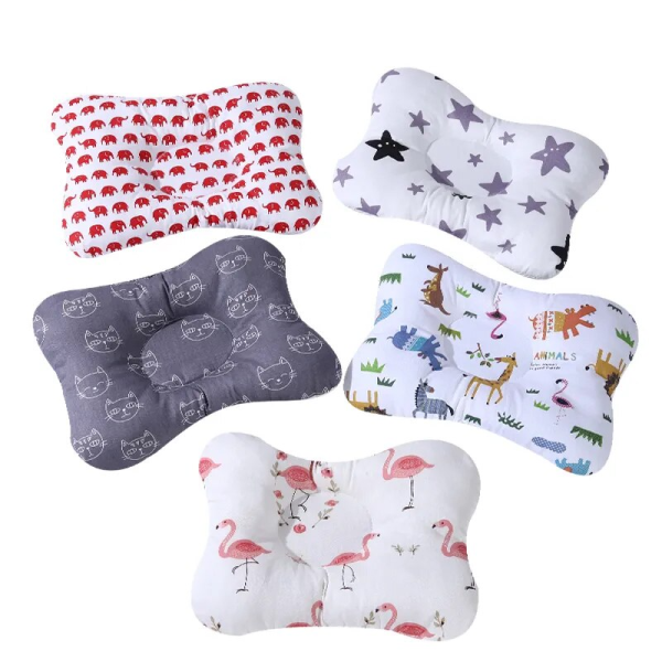 [simfamily]Newborn Baby 100% Cotton Babies Pillow Cartoon Sleeping Headrest Nursing Infant Shaping Pillow Sleep Position Pillow