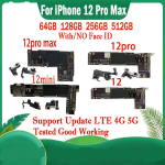Support System Update Logic Board For iPhone 12 MINI 12 Pro Max Motherboard Clean ICloud 5G Network Cellular Working Plate