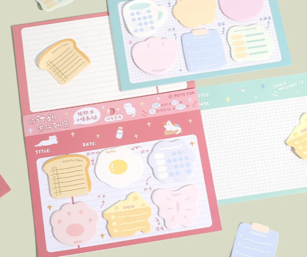 Mr. Paper Memo Pad Writing Pads Set Creative Students Mark Plan Notes N Times Sticking School Supplies Cute Stationery