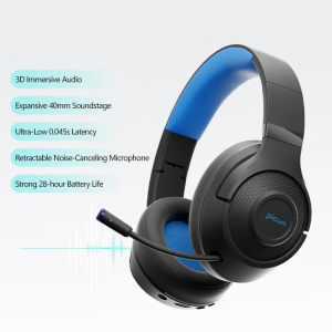 Picun BG01 Wireless Gaming Headset with Microphone Lightweight Over-ear Bluetooth 5.3 Headphones for Phone PC