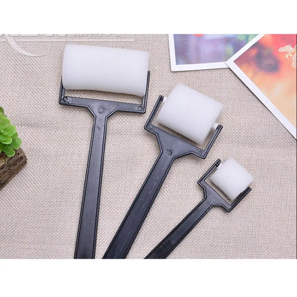 3pcs/set DIY Craft Tool White Sponge Brush Foam Painting Roller Brush DIY Craft Tool For Children Drawing Toys