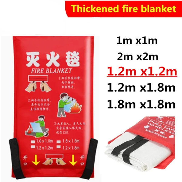 VITCOCO Fire Blanket Fire Retardant Blanket Glass Fiber Fire Fighting Equipment Emergency Rescue Escape Kitchen Household
