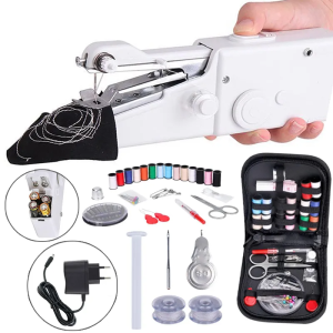 Portable Handheld Sewing Machine Cordless Electric Sewing Machine Set Home Sewing Quick Repair DIY Clothes Sewing Machine