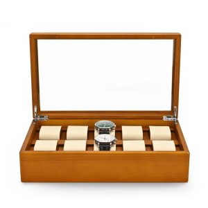Oirlv 10 Grids Solid Wood Jewelry Organizer Box Watch Holder Storage Case Watch Display Box For Man Women regalos para hombre
