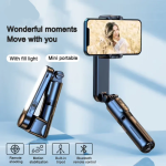 LEETA Phone Gimbal Stabilizer With Super Anti Shake Performance Foldable Built-in Tripod Selfie Stick Compatible With All Phones