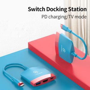 Hagibis Switch Dock TV Dock for Nintendo Switch Portable Docking Station USB C to 4K HDMI-compatible USB 3.0 Hub for Macbook Pro