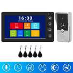 Indomita Wired Video Intercom System for Apartment Outdoor Door Phone Street Call Panel RFID Doorbell Support Electronic Lock