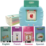 Educational Learning Talking Flash Cards Russian Spanish French Kids Learning English Language Audio Book For Kids Gift