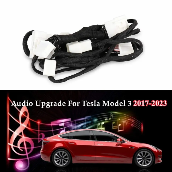 For Tesla Model 3 2017-2023 Standard Range Plus SR+ Inactive Speaker Activation Wire Harness Audio Upgrade Kit