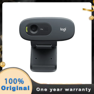 Logitech Original C270 Desktop Computer Notebook  C270i iptv Free Drive Online Course Webcam Video Chat Recording USB Camera HD
