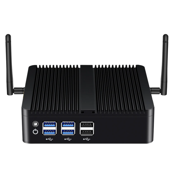 XCY Fanless Mini PC Intel Core i7 4500U i5 4200U Gigabit Ethernet HDMI VGA Display 8x USB Ports Support WiFi Windows Linux
